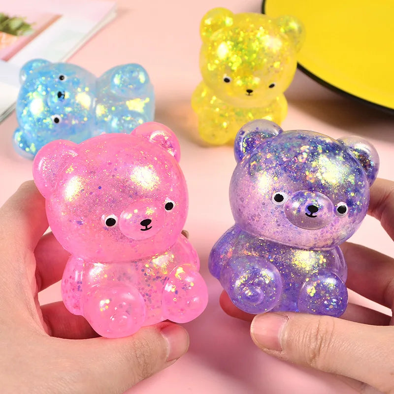 Glitter Gummy Bear Squishy