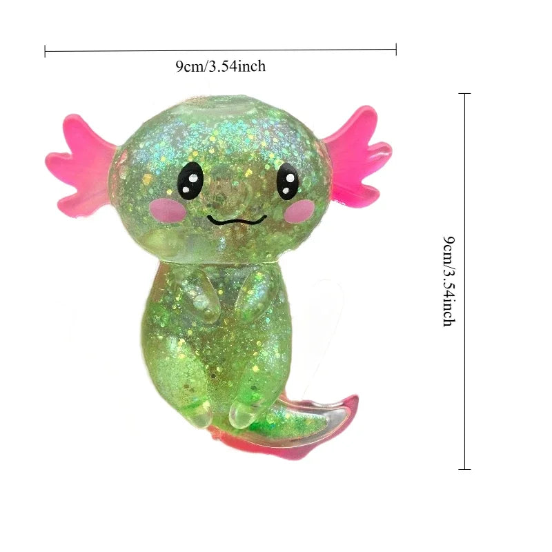 Glitter Axolotl Squishy
