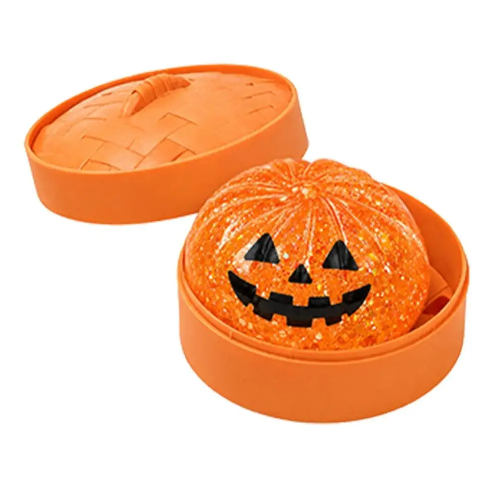 Glitter Halloween Dumpling Squishy with Steamer