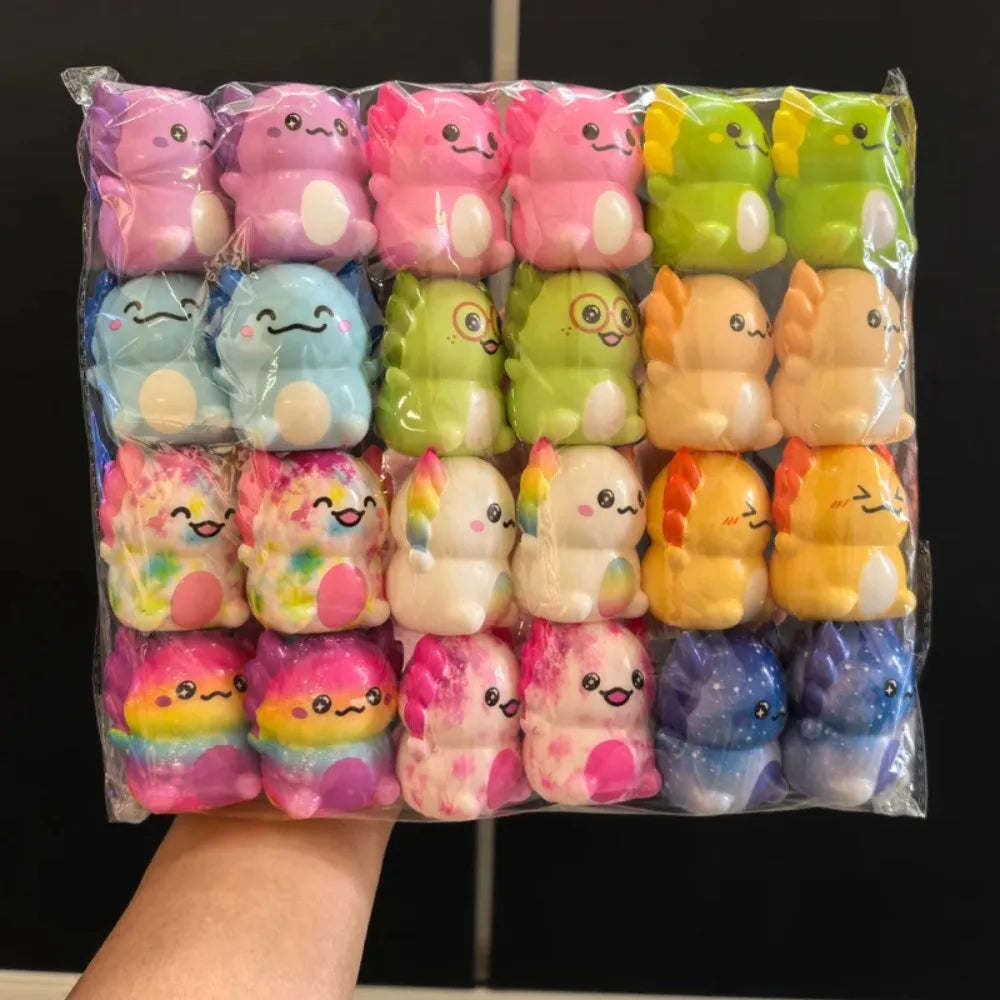 Mini Rainbow Axolotl Squishy Pack