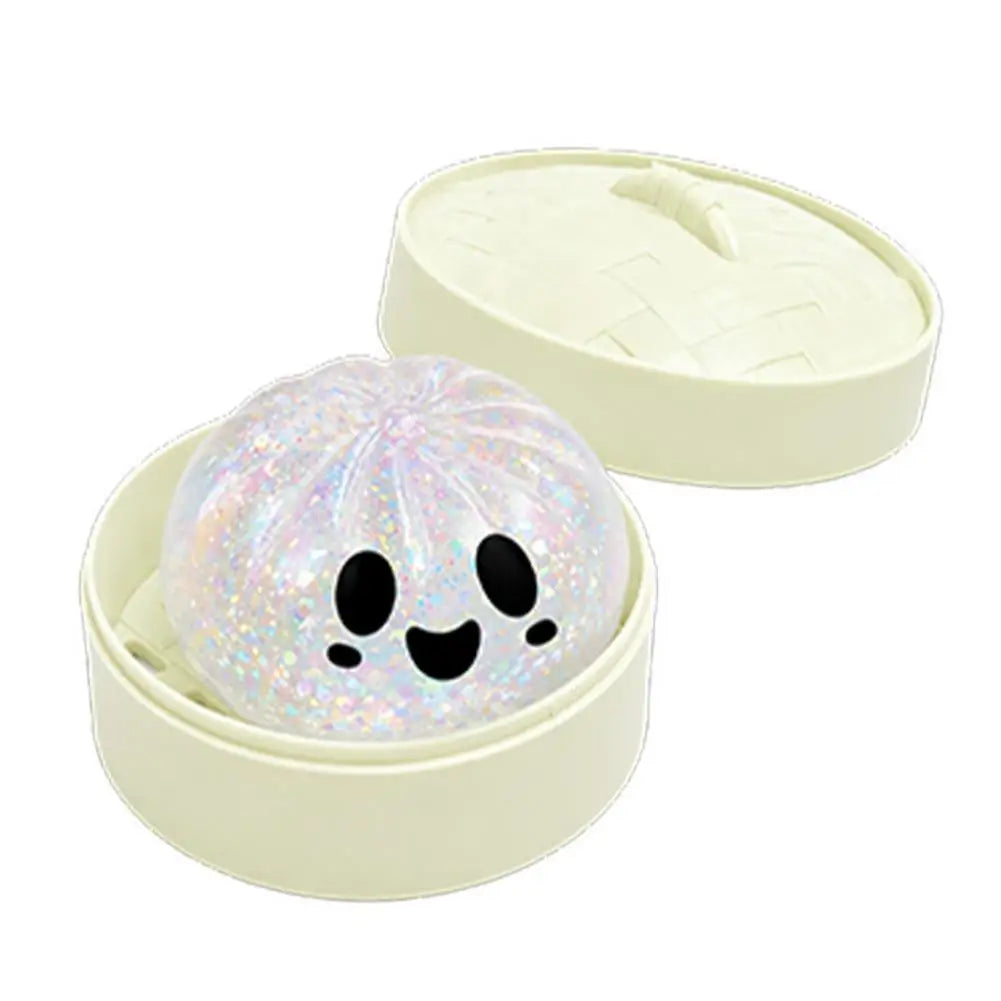 Glitter Halloween Dumpling Squishy with Steamer