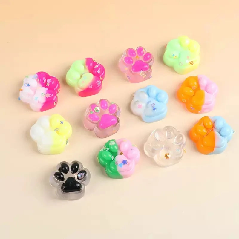 Mini Cat Paw Squishy 10 Pack