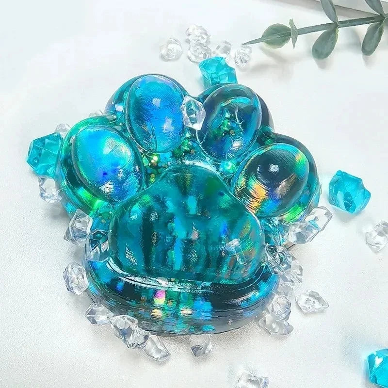 Glitter Cat Paw Squishy