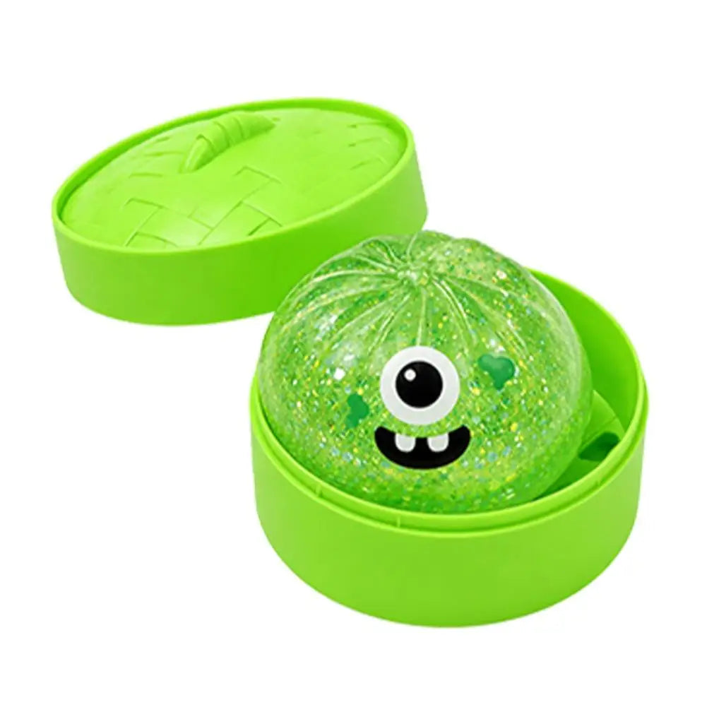 Glitter Halloween Dumpling Squishy with Steamer