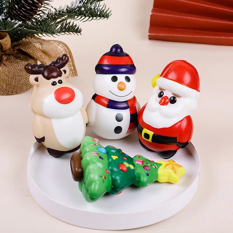 Christmas Squishy Santa, Snowman and Friends