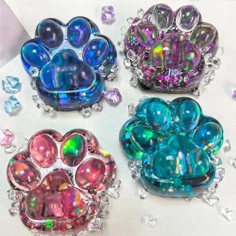 Glitter Cat Paw Squishy