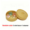 Mini Dumpling Bun Squishy Set with Steamer