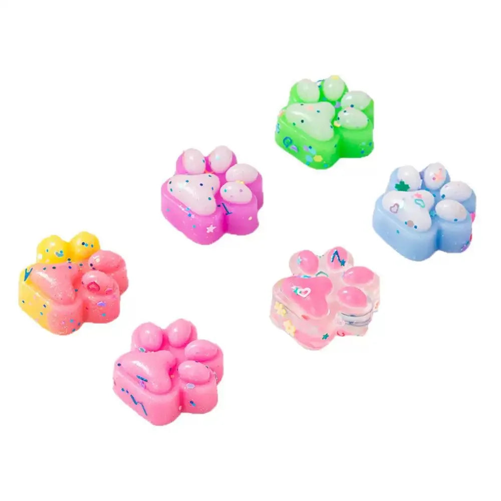 Mini Cat Paw Squishy 10 Pack