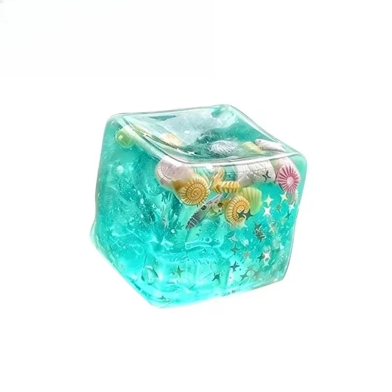Ocean Shell Jelly Squishy Cube