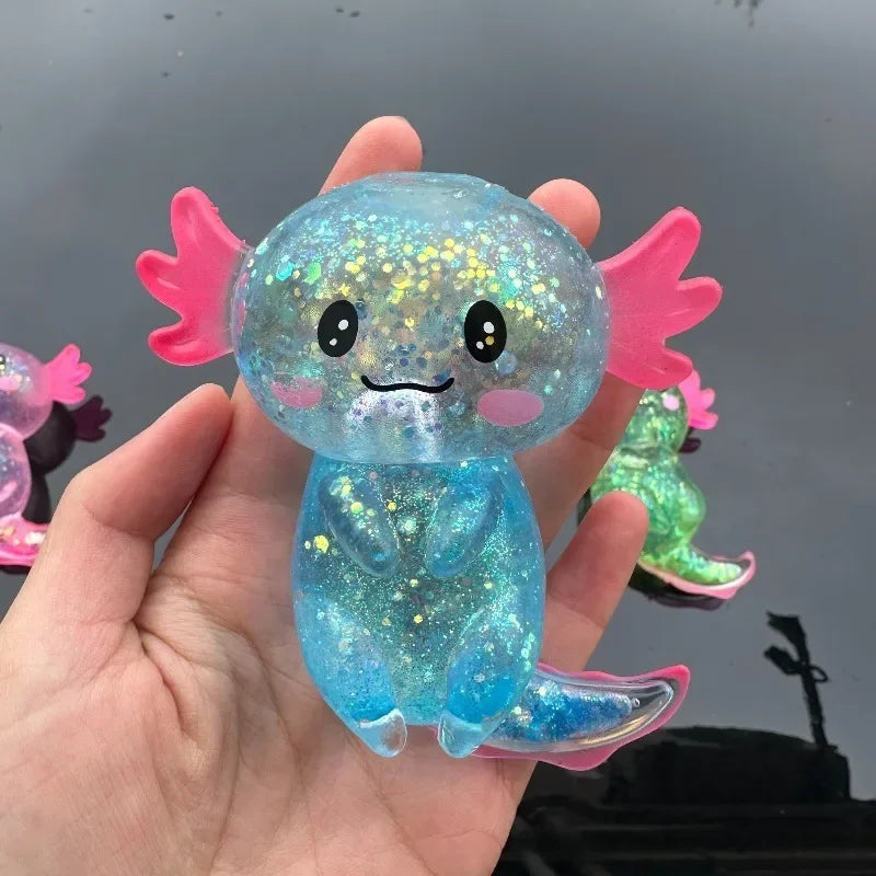 Glitter Axolotl Squishy