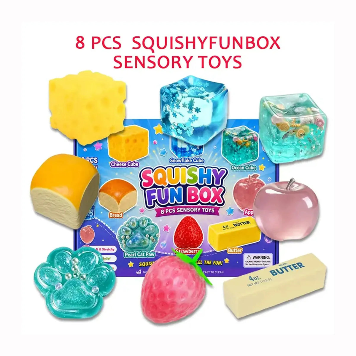 Squishy Fun Box with 8 squishies