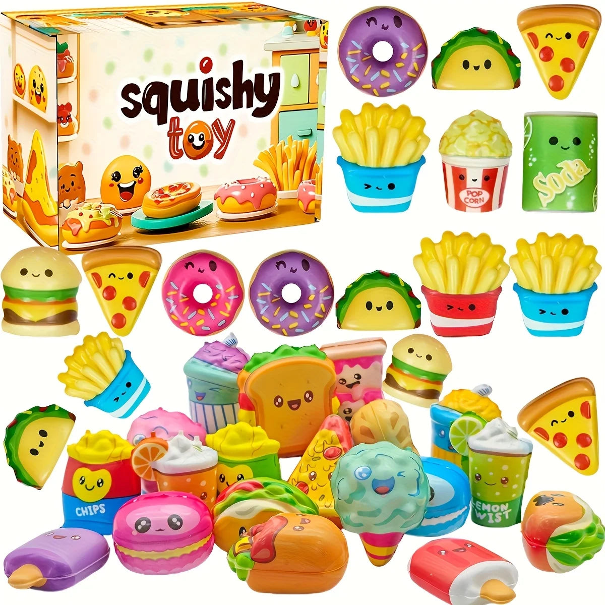 Mini Food Squishy 12 Pack