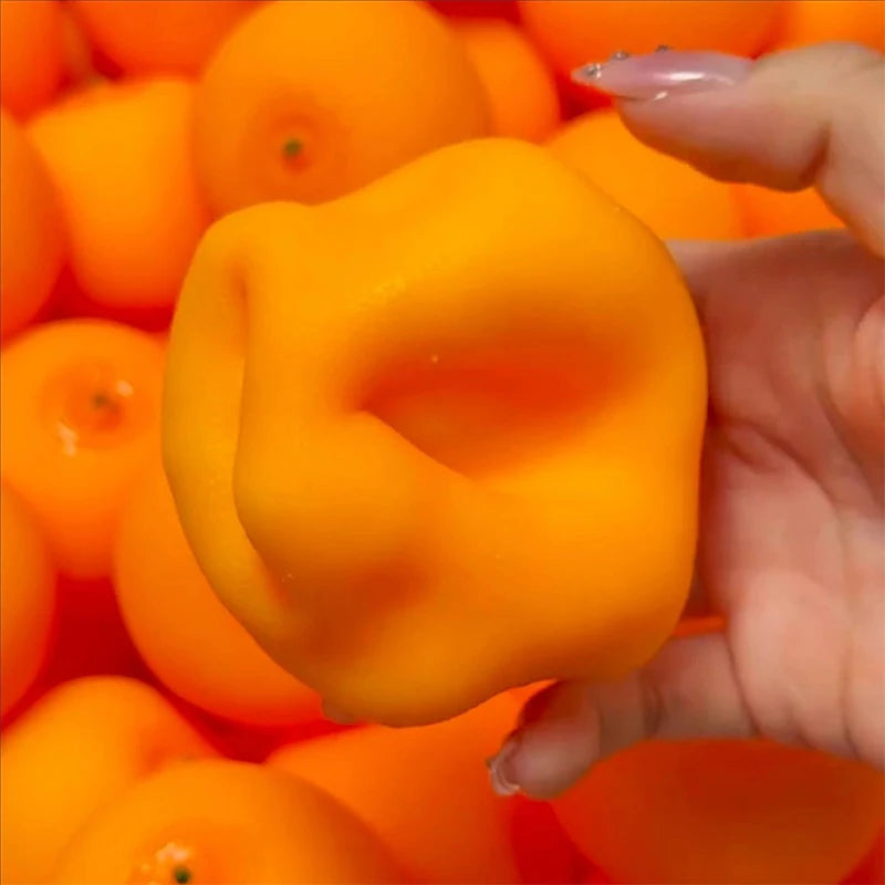 Crunchy Orange Squishy Ball