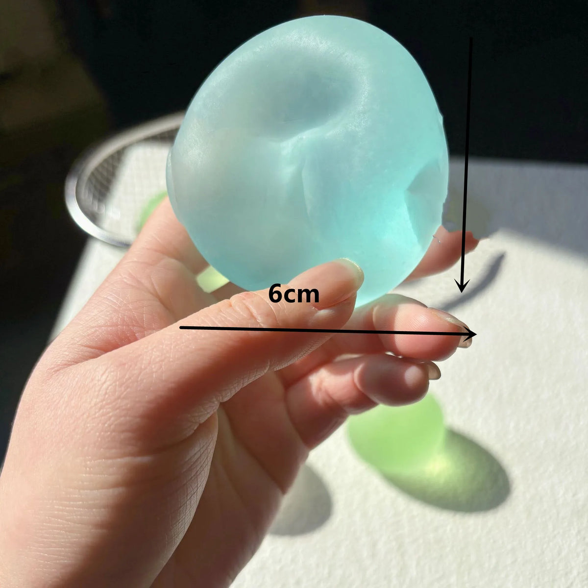 Clear Blue Maltose Squishy