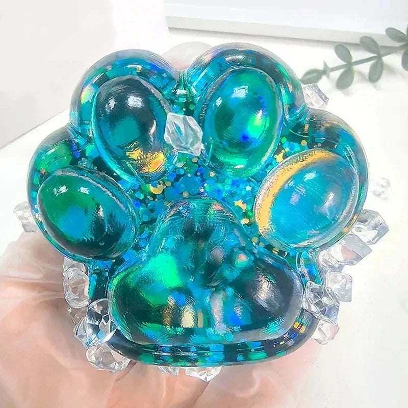 Glitter Cat Paw Squishy
